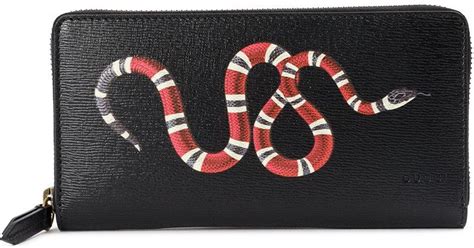 gucci kingsnake wallet black